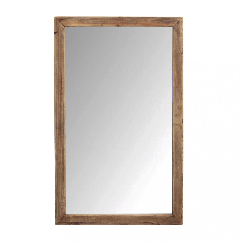 Miroir mural 100x60 cm avec cadre en bois de pin Harvard