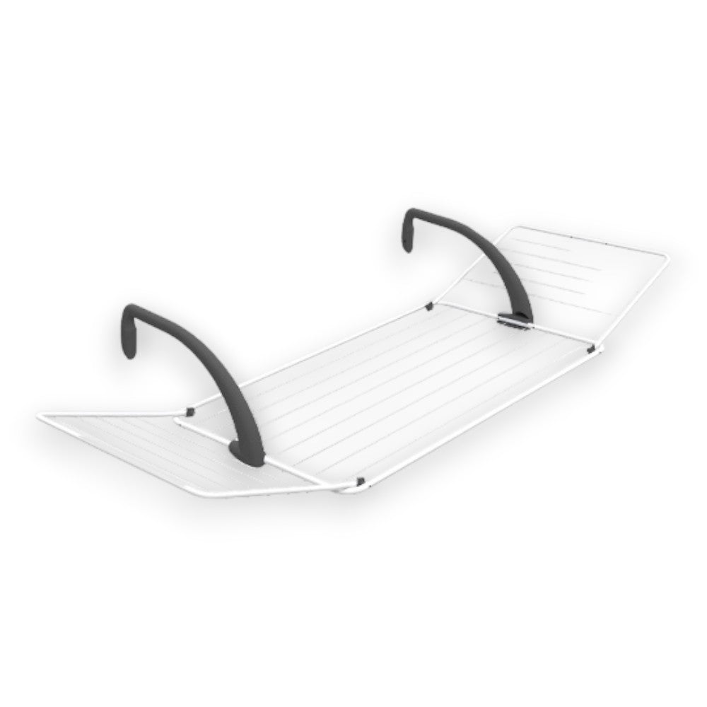 Sèche-linge en acier pour balcon ou radiateur 18 mètres de linge Poggiolo Brezza 200