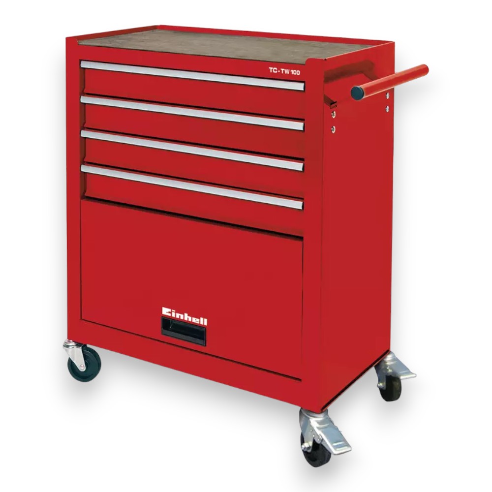 Carrello per officina 61,6x33xH65,8 cm 4 Cassetti + 1 Portaoggetti