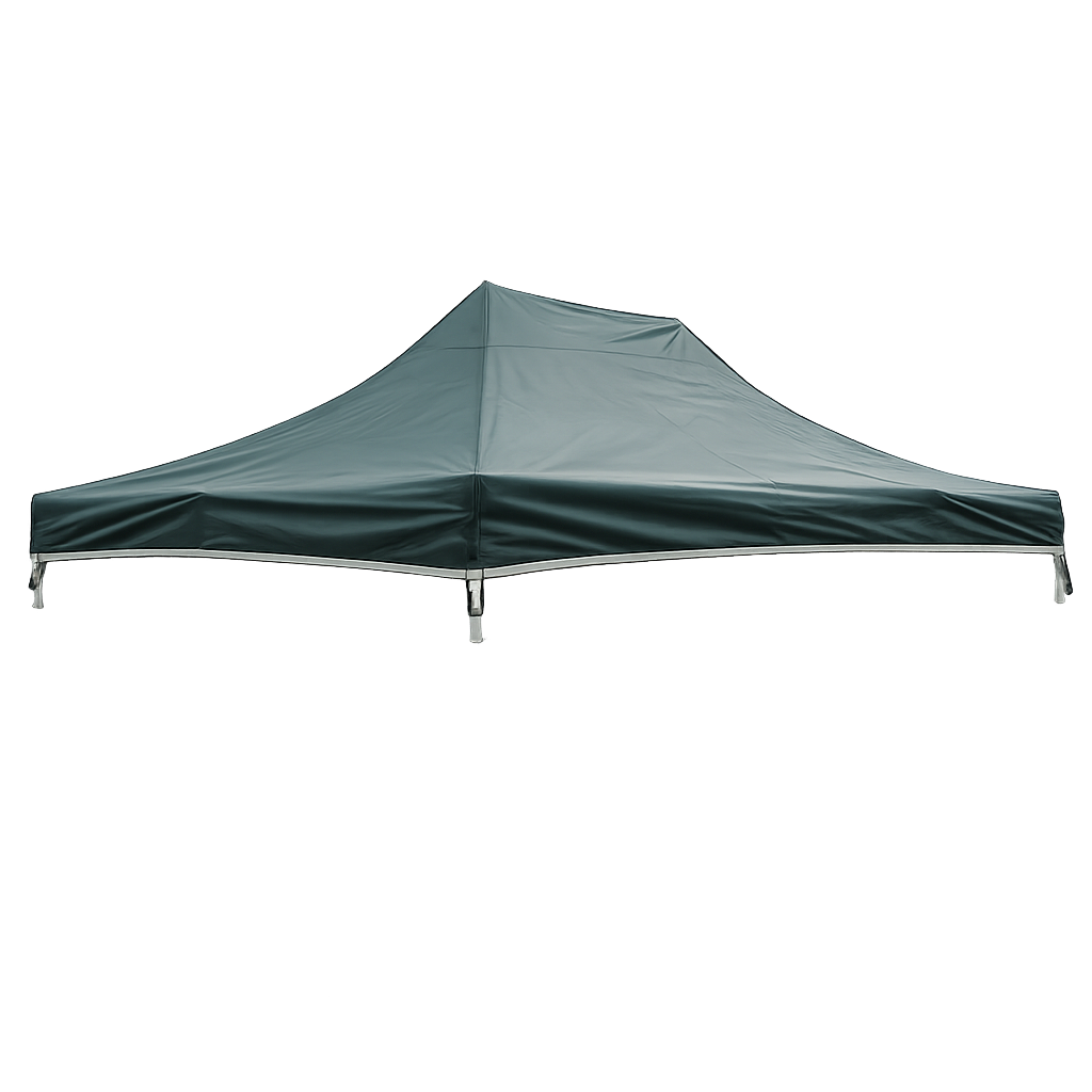 Tonnelle de jardin 3x4,5 m en acier et polyester vert Lavinia