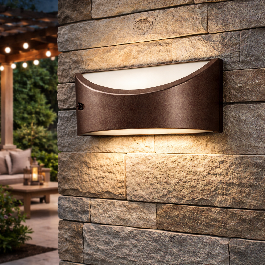 Applique plafoniera illuminazione esterna in alluminio 220-240V