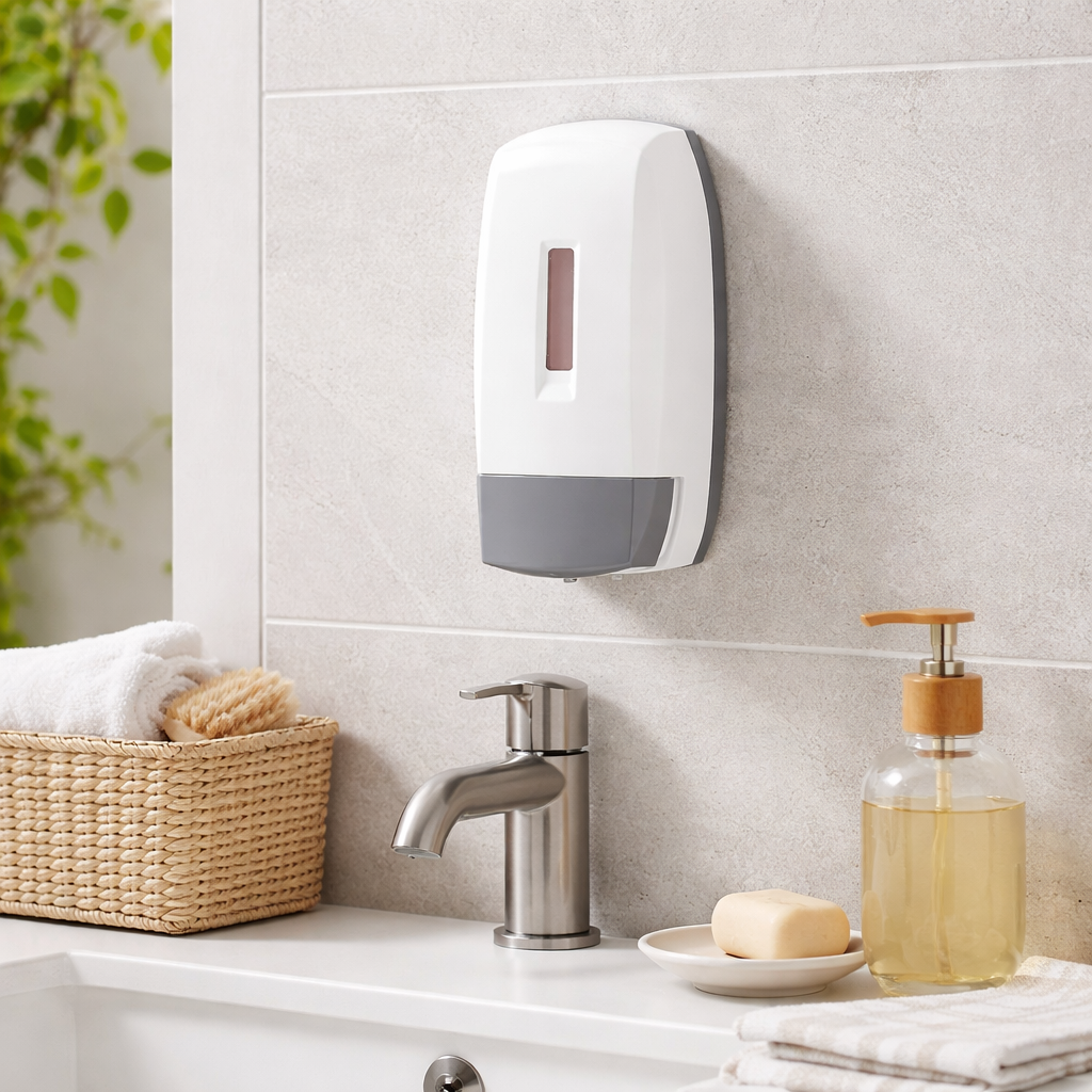 Dispenser distributore manuale in resina sapone liquido touch 500 ml