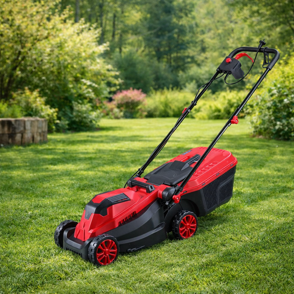 Rasaerba tosaerba elettrico 1400 Watt capacità di raccolta 30 lt.