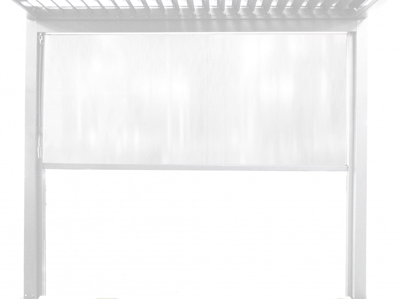 Rideau moustiquaire latéral 270x238 cm en aluminium et PVC pour pergola bioclimatique