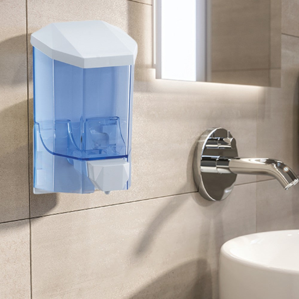 Distributeur de savon liquide en résine 450 ml pour salle de bain