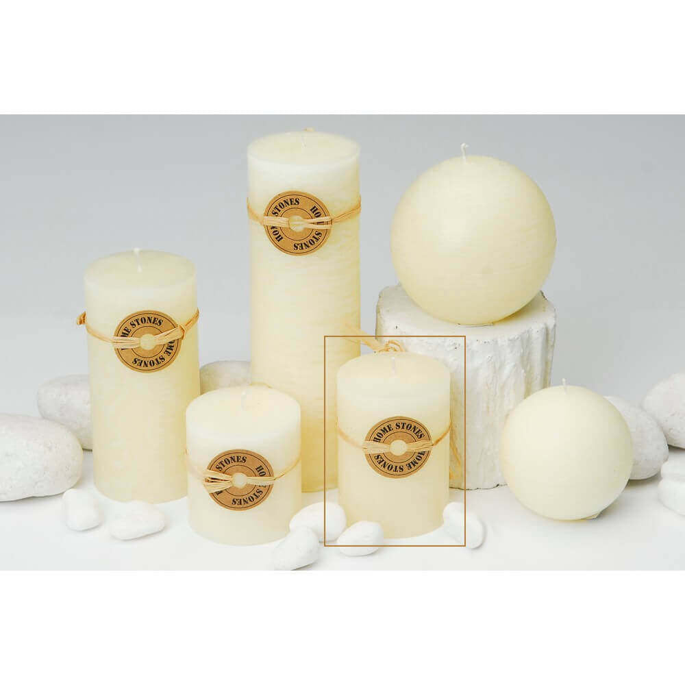 Bougie parfumée vanille h9 cm pour lanternes d'extérieur ou d'intérieur