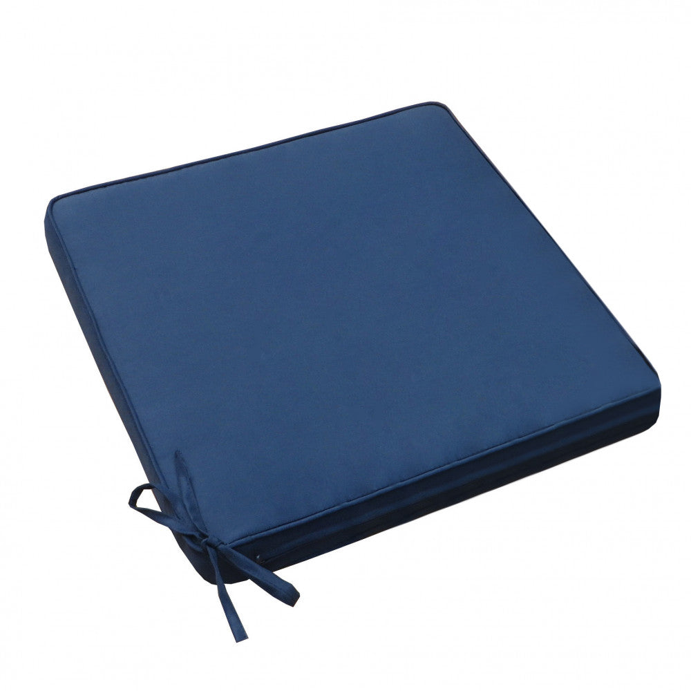 Coussin de siège à carreaux bleu royal