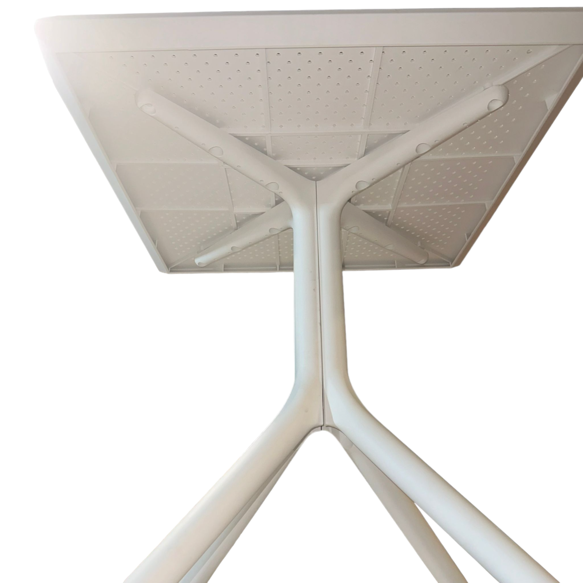 Table carrée 80x80 cm en polypropylène résistant pour jardin extérieur pour bars et restaurants Brooklyn