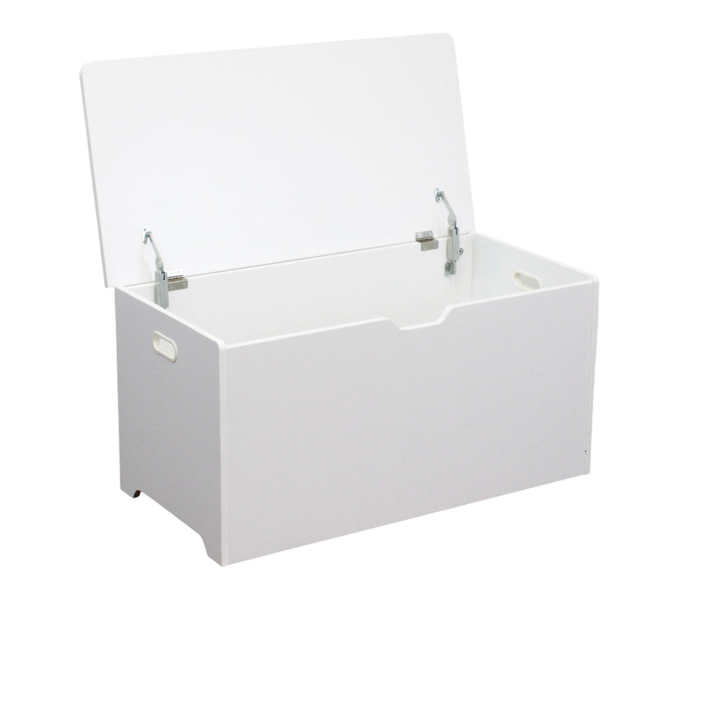 Baule contenitore in legno truciolato nobilitato bianco 78x38x40 cm Braddy