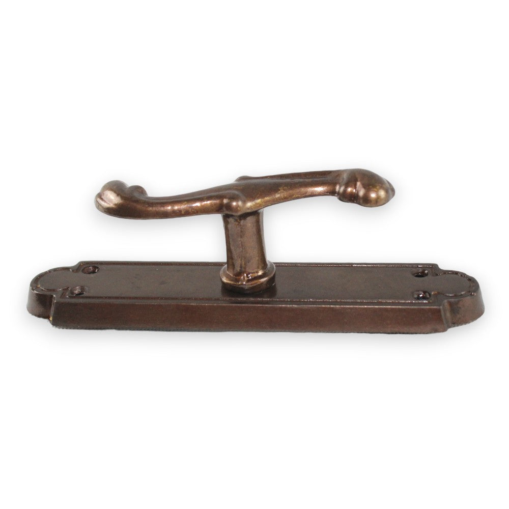 Poignée haute en plaque crémone de style vintage pour portes et fenêtres