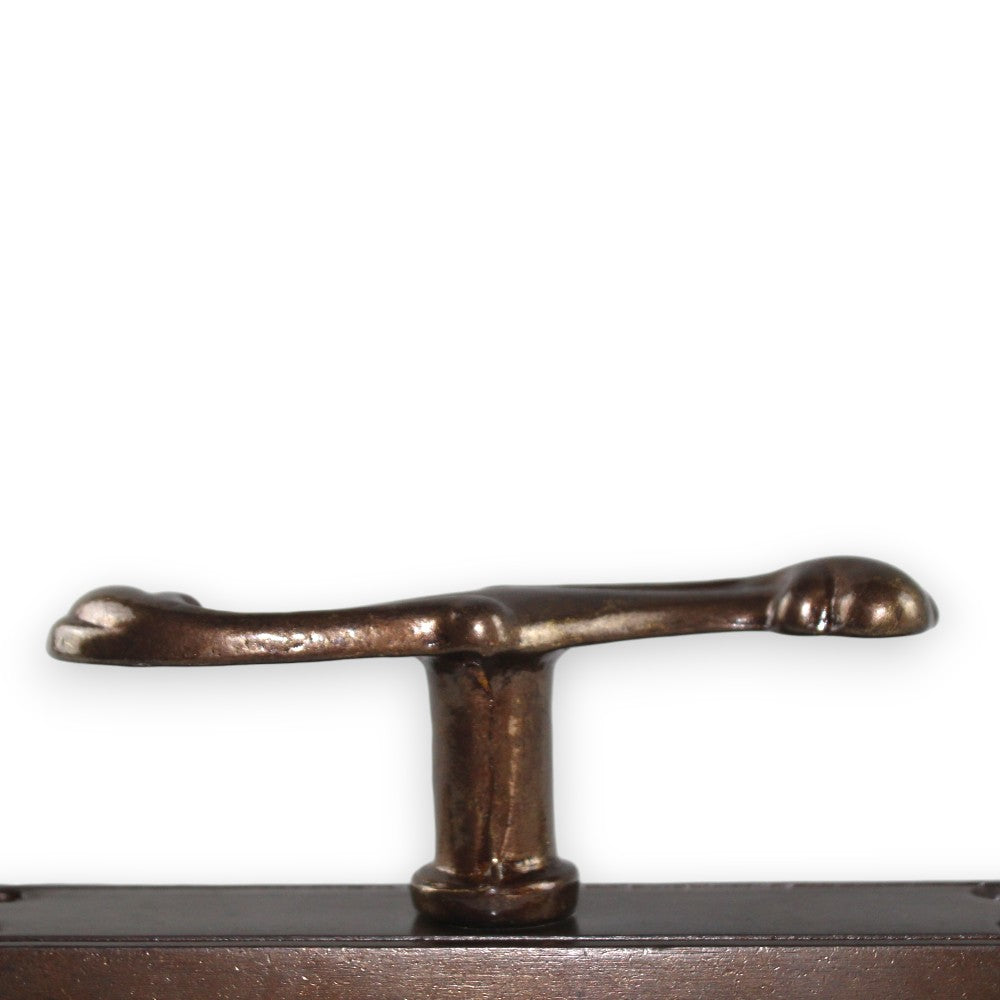 Poignée haute en plaque crémone de style vintage pour portes et fenêtres