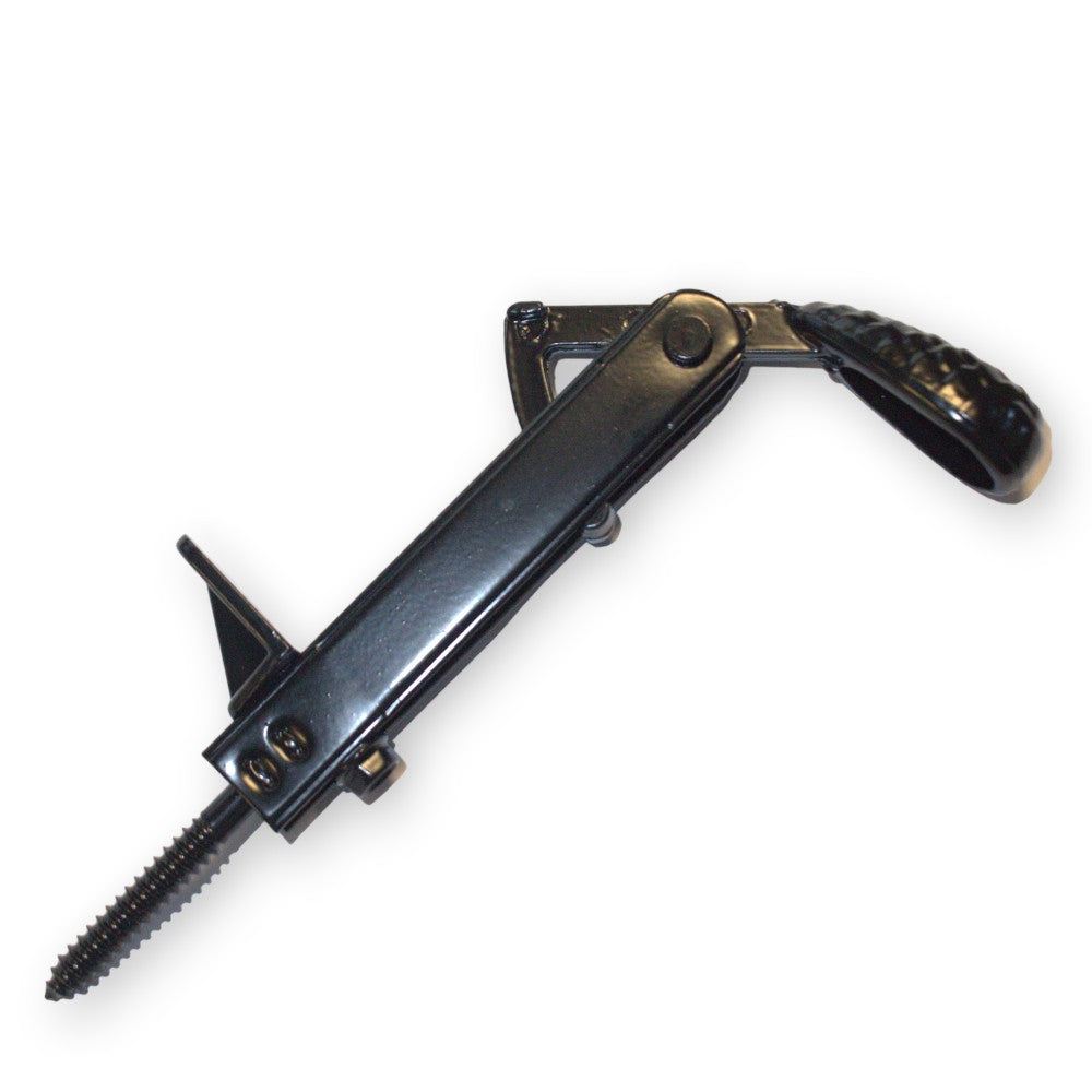 Butée de volet pendulaire en acier noir avec butée fixe
