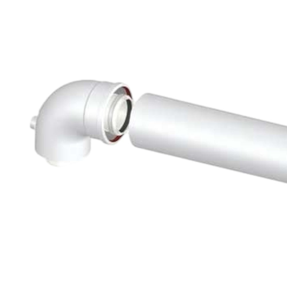 Kit per caldaie a condensazione con tubo orizzontale diametro 60/100 e lunghezza 80 cm