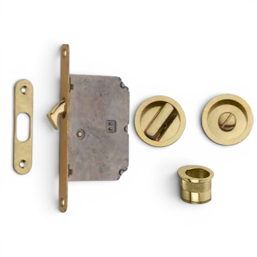 kit pour portes coulissantes - cadre uniquement frosio bortolo laiton poli