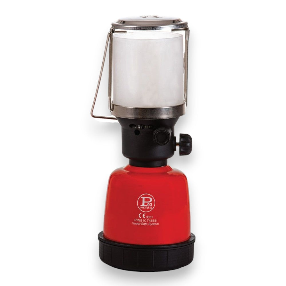 Lampe à gaz de camping en métal avec allumage piézoélectrique