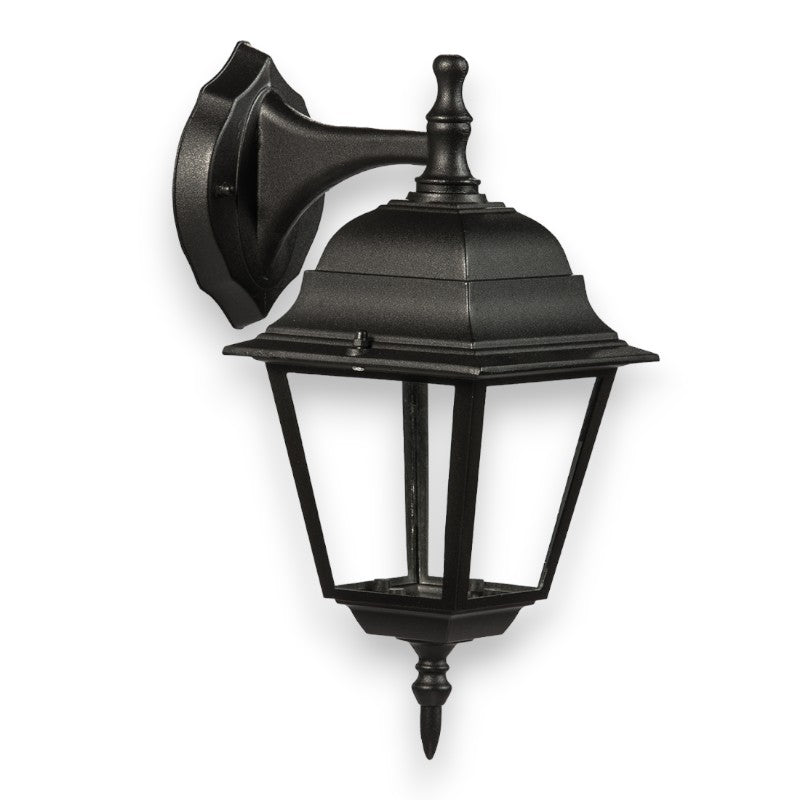 Lanterne murale en aluminium avec diffuseurs en verre pour éclairage extérieur