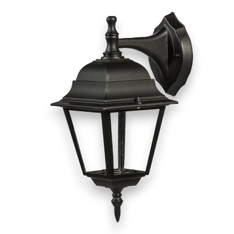 Lanterne murale en aluminium avec diffuseurs en verre pour éclairage extérieur