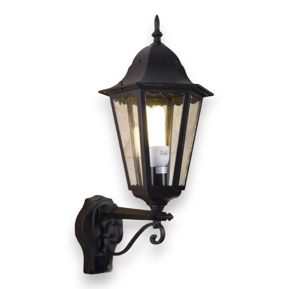 Lanterne murale en aluminium et verre pour éclairage extérieur