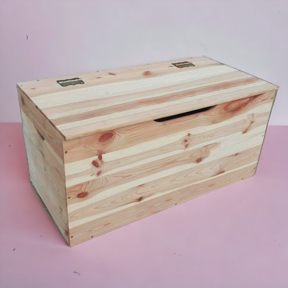 Coffre à bûches en bois de pin 100x40x50 cm