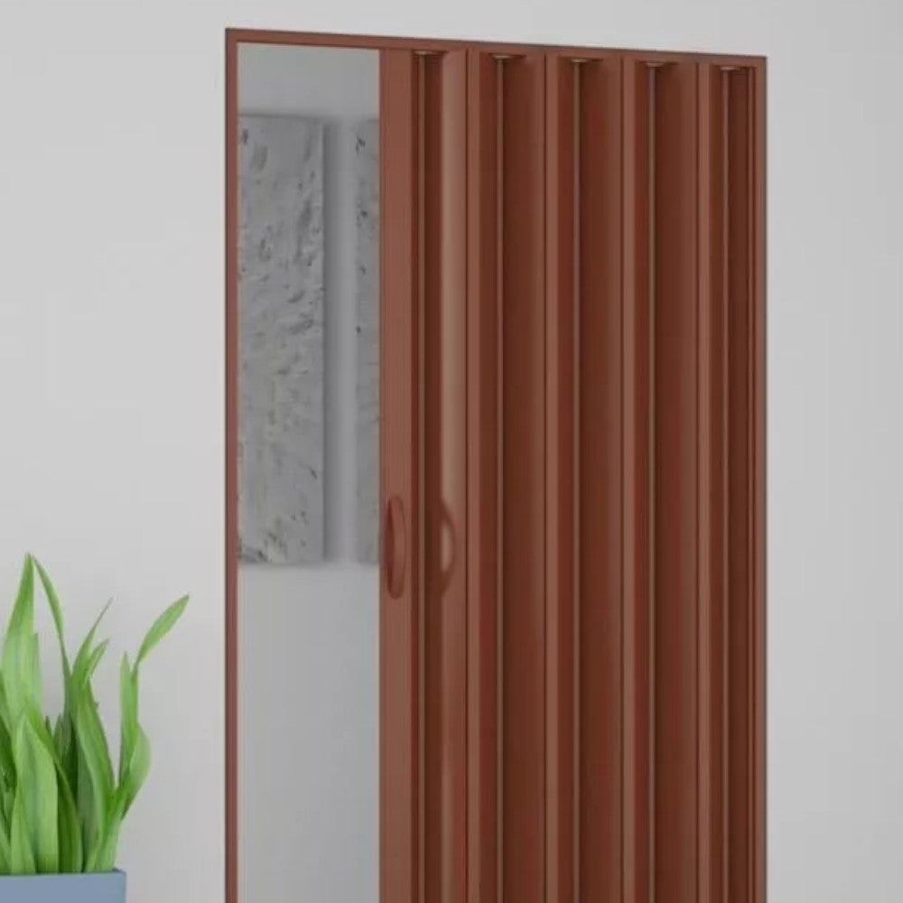 Porte pliante en PVC à ouverture latérale et fermeture magnétique