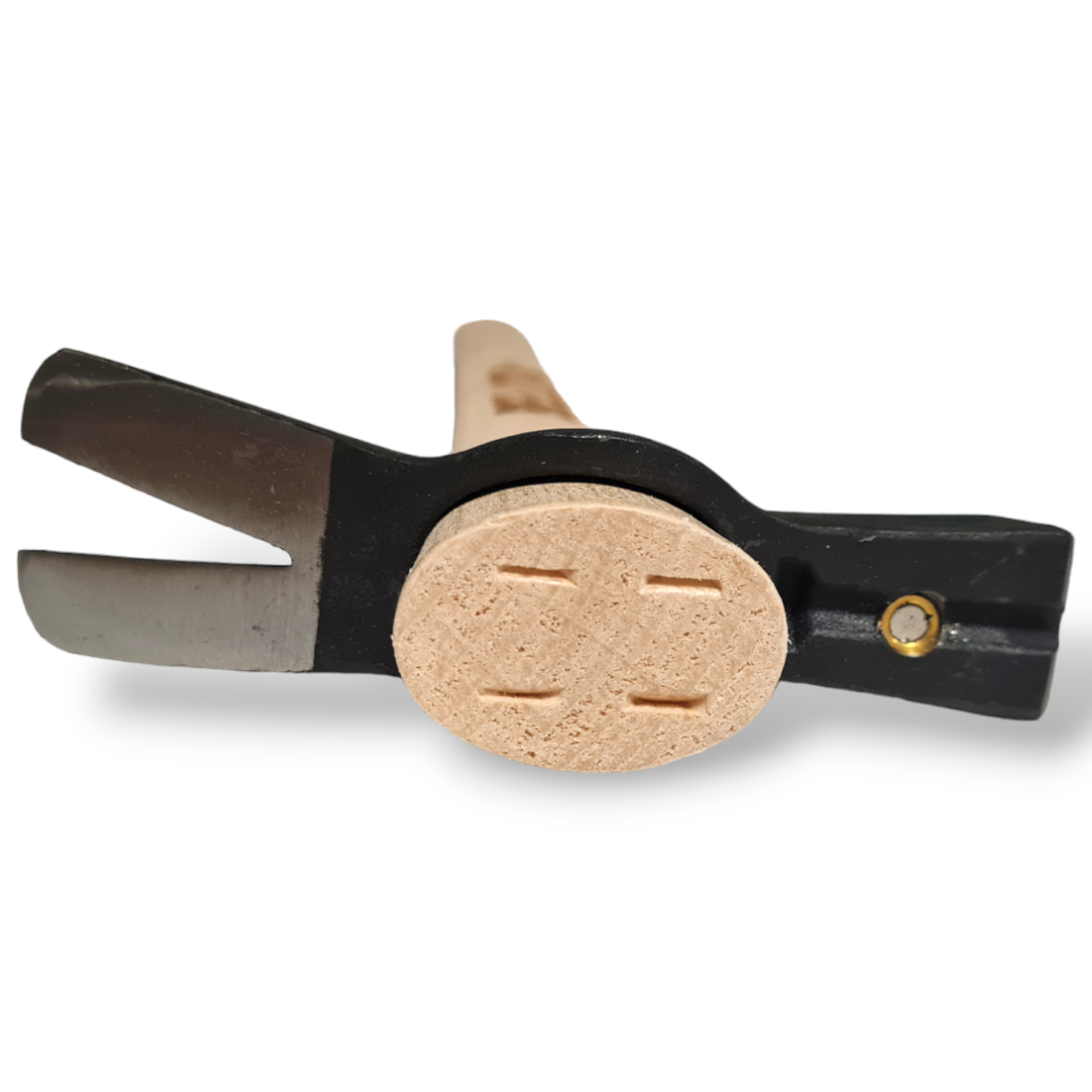 Marteau à griffes en acier avec aimant porte-clou et long manche en bois 45 cm
