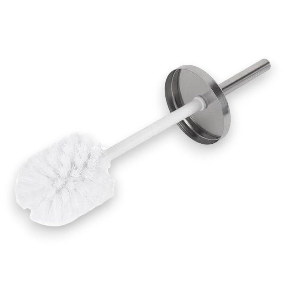 Porte-rouleau papier toilette et porte-brosse WC en acier pour salle de bain