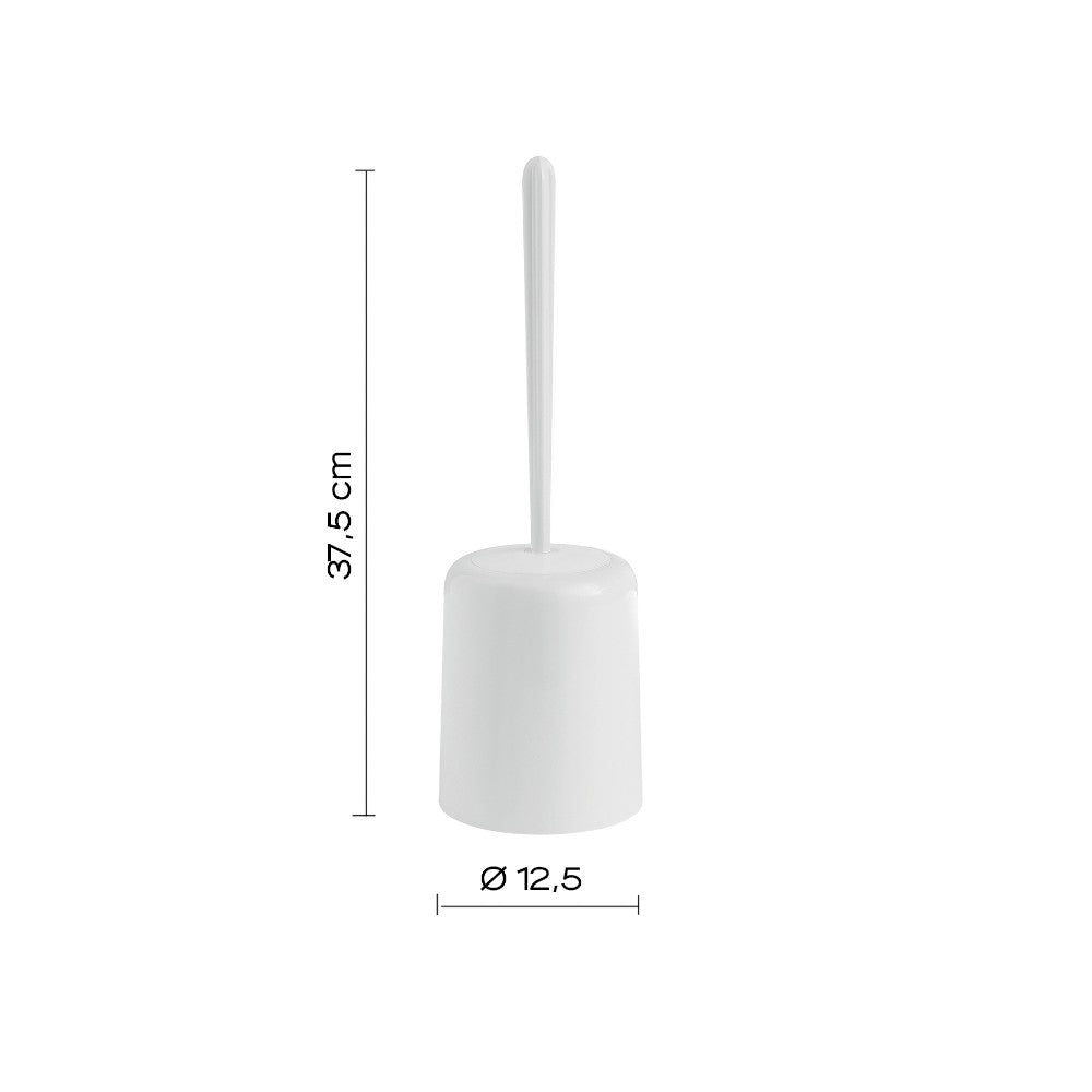 Porte-brosse de toilette 12,5x12,5x37,5 cm en résine pour salle de bain