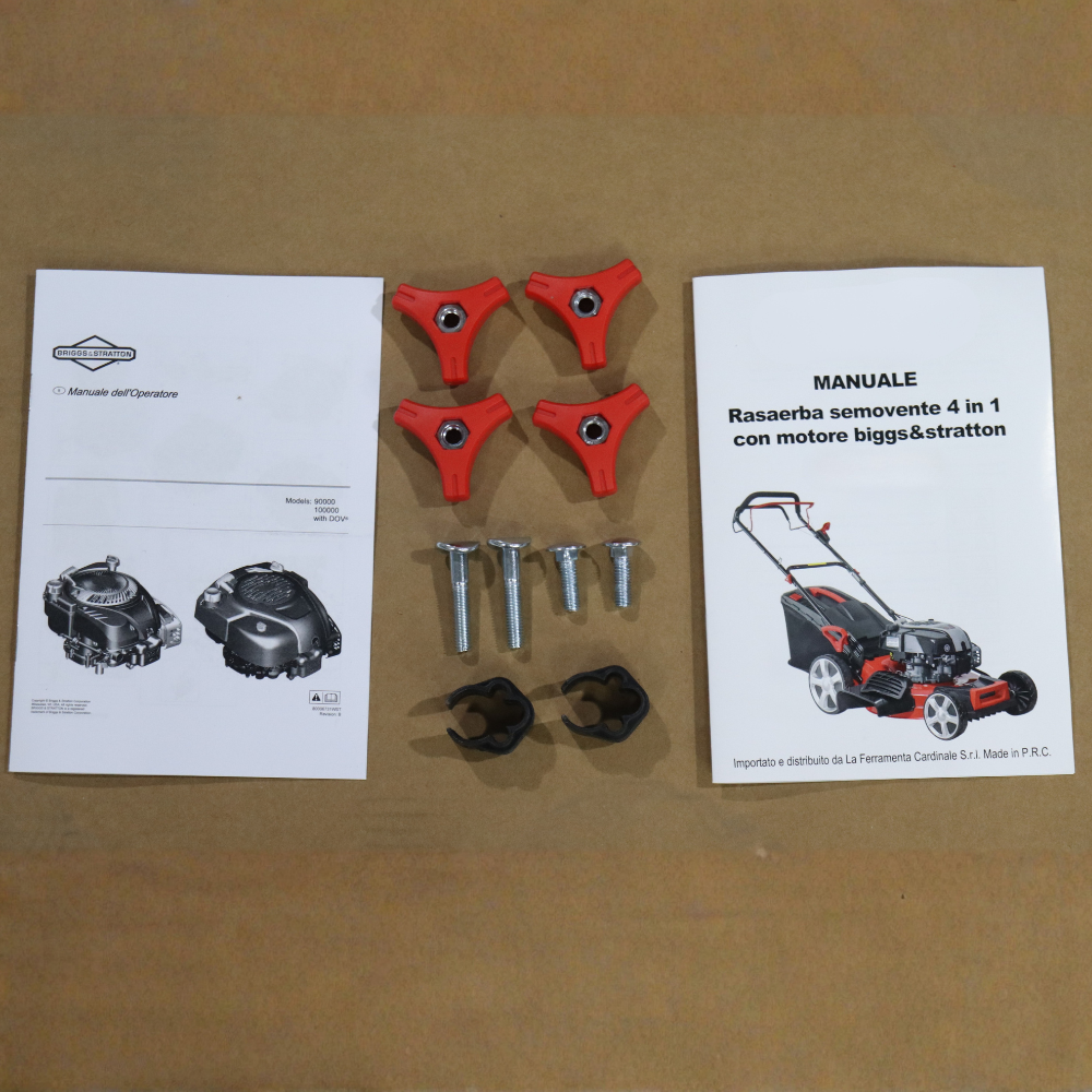 Tondeuse à gazon automotrice Cardinal 4 en 1 avec moteur Briggs &amp; Stratton 161 cc - longueur de coupe 53 cm