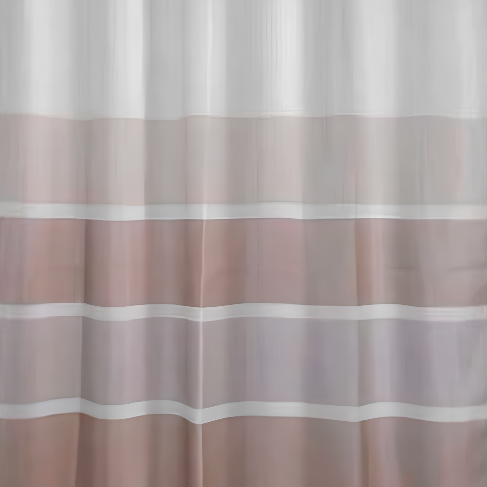 Tenda doccia impermeabile 240x200 cm beige marrone in poliestere