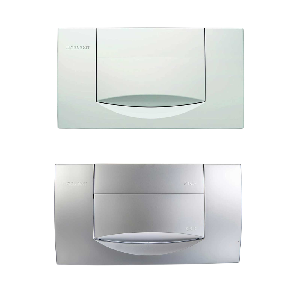 Placca di comando monotasto per cassette di risciacquo a incasso 34x18.5x3.9 cm