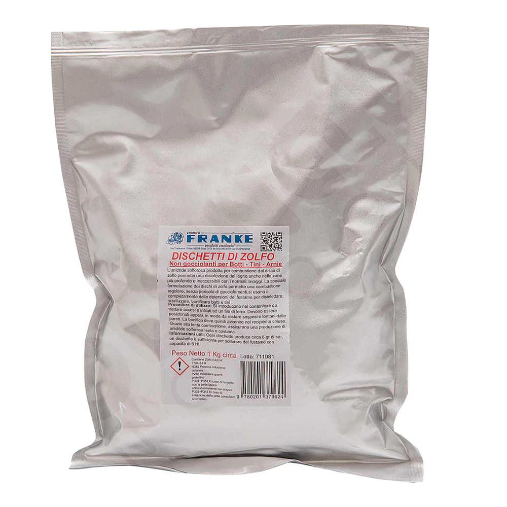Disques de soufre 1 kg pour fûts de vin