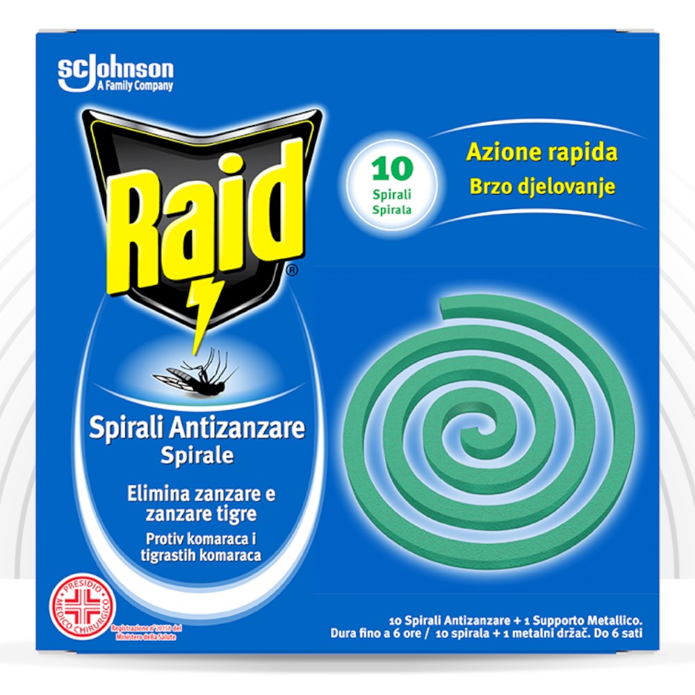 Spirales anti-moustiques, paquet de 10 pièces pour l'extérieur