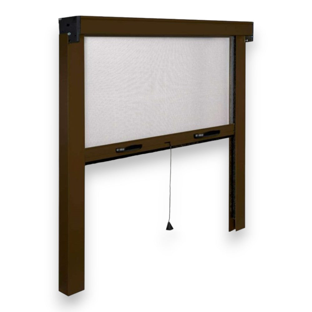Moustiquaire verticale à enroulement pour intérieur et extérieur 120x160 cm