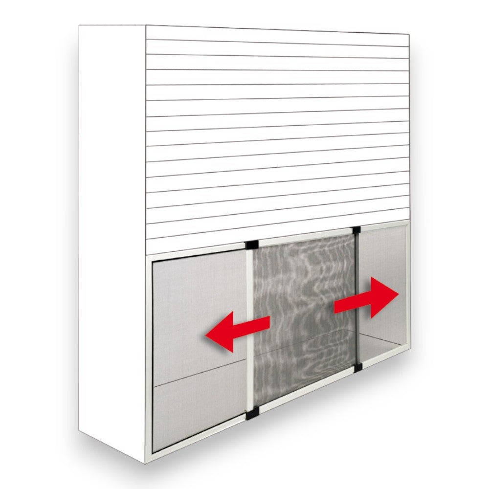 Moustiquaire à panneau extensible marron pour extérieur et intérieur
