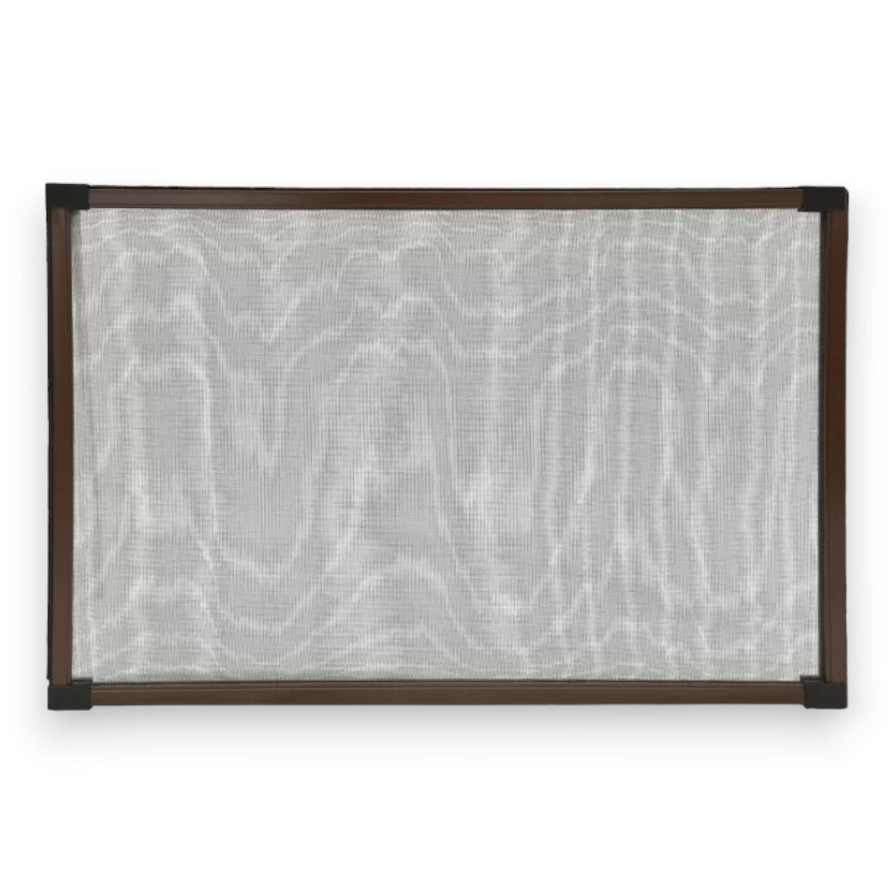 Moustiquaire à panneau extensible marron pour extérieur et intérieur