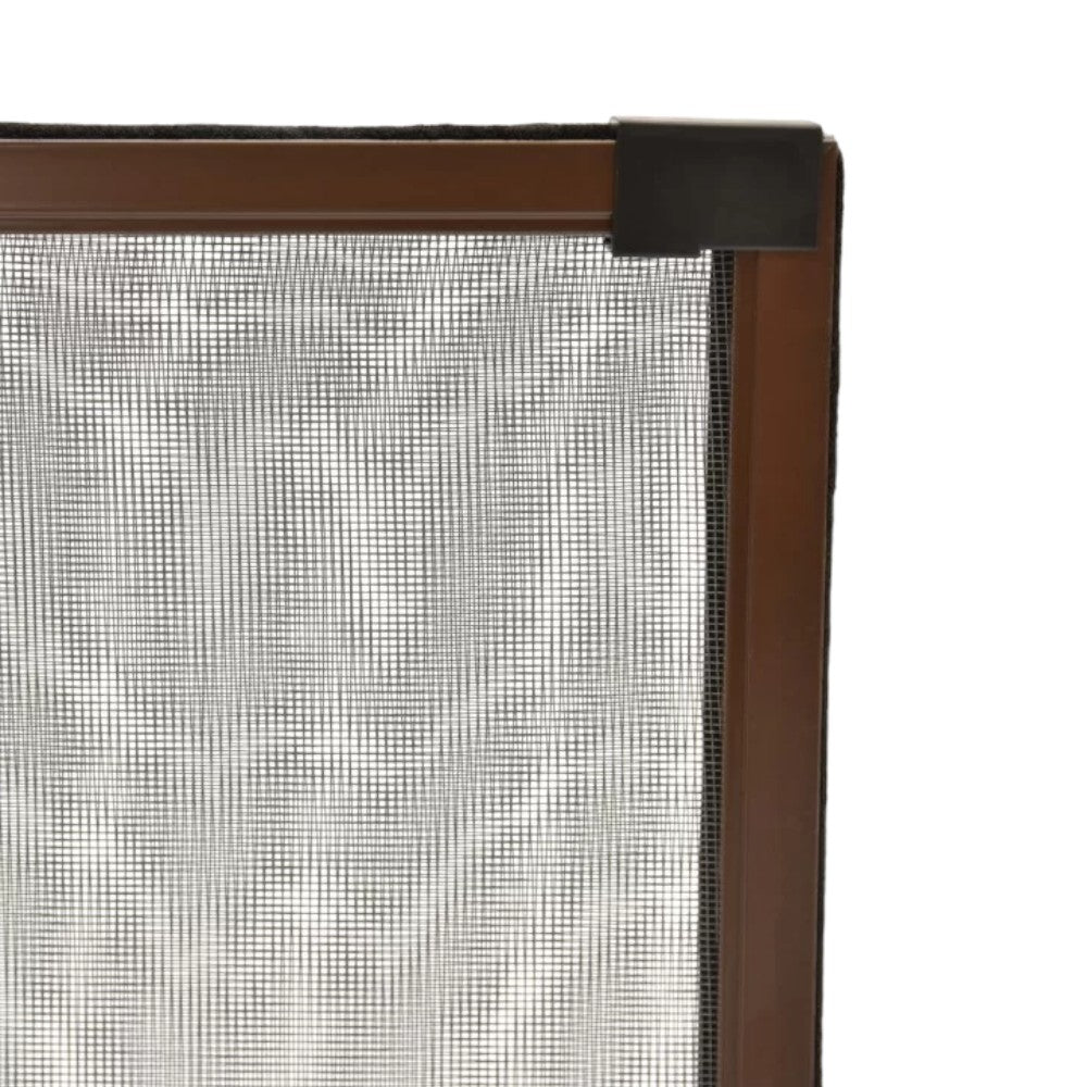 Moustiquaire à panneau extensible marron pour extérieur et intérieur