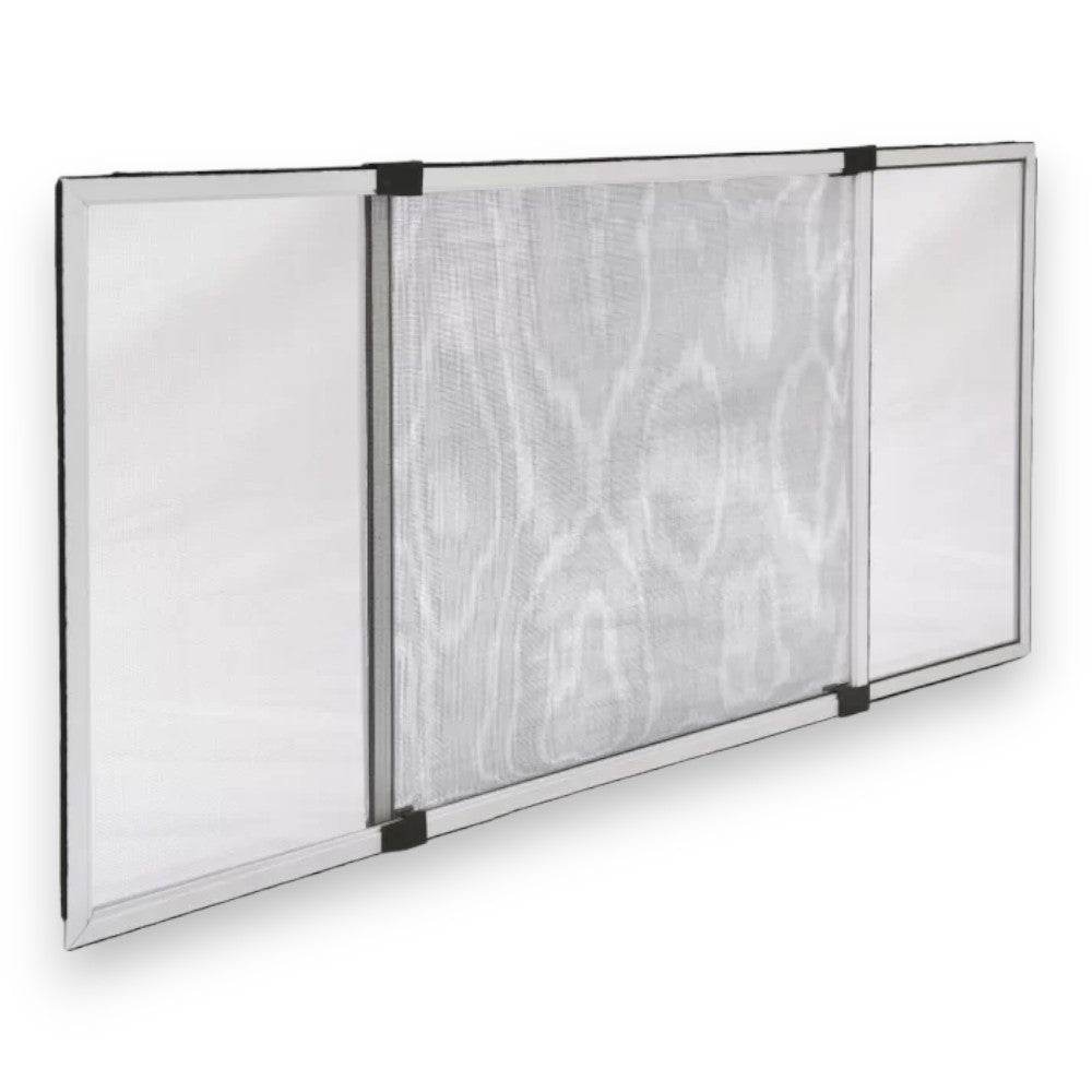 Moustiquaire à panneau extensible argentée pour intérieur et extérieur