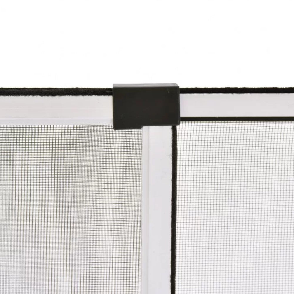 Moustiquaire à panneau extensible argentée pour intérieur et extérieur