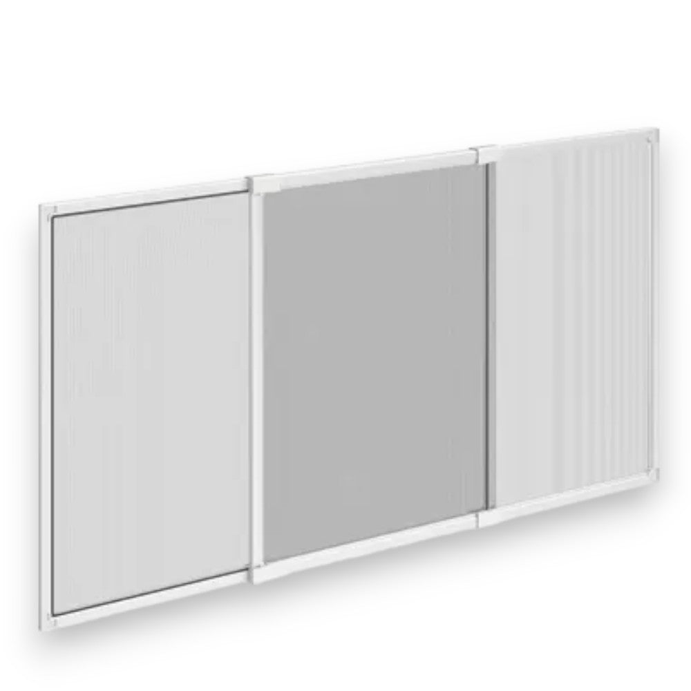 Moustiquaire à panneau extensible blanche pour intérieur et extérieur
