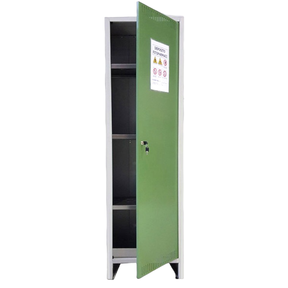 Meuble haut de stockage de pesticides 1 porte 179,5x50x40 cm L500