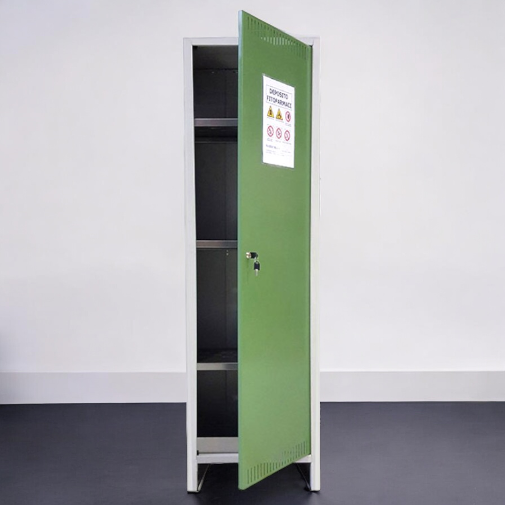 Meuble haut de stockage de pesticides 1 porte 179,5x50x40 cm L500