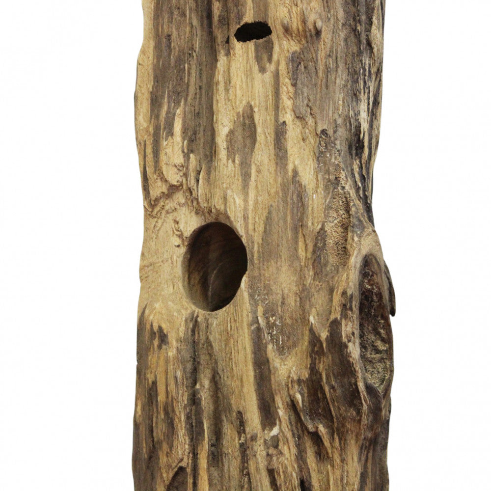 Porta bottiglie in legno teak 30x35xH100 cm per arredamento interno