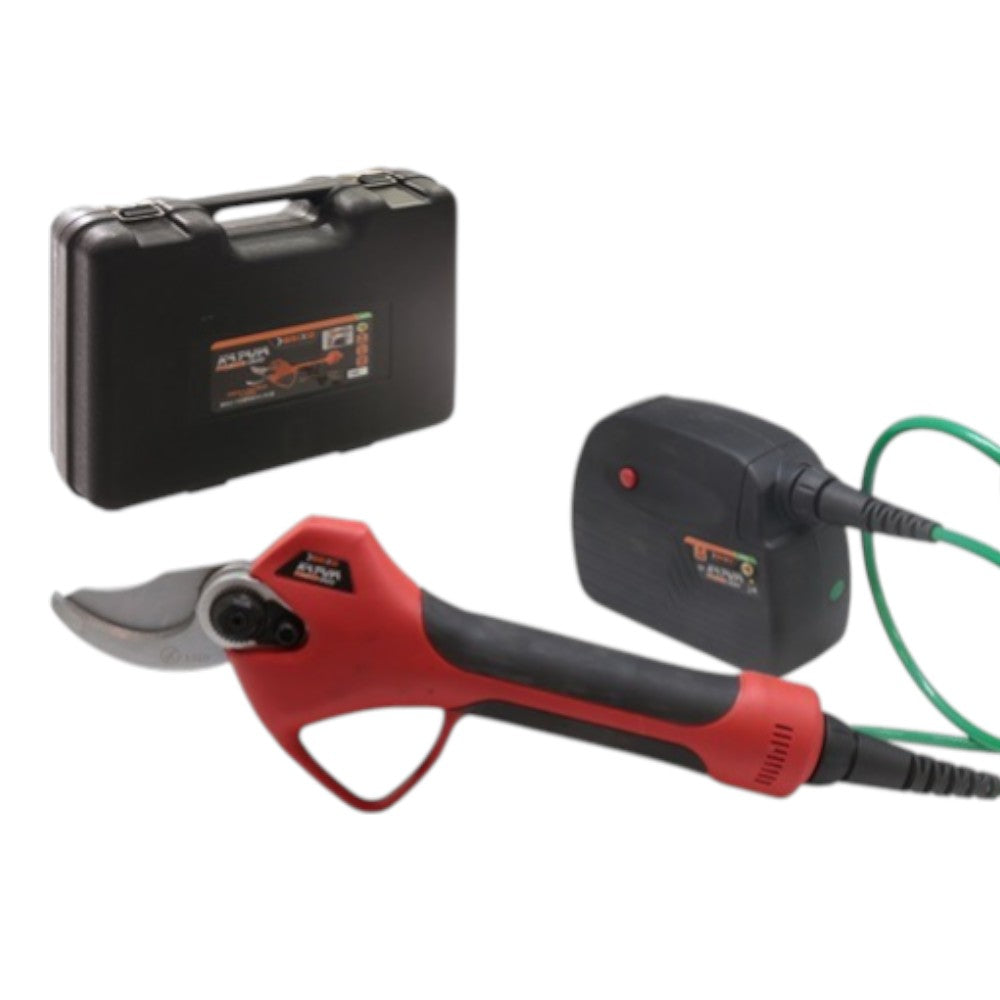 Sécateur professionnel avec batterie d'épaule dans sac à dos et doublure porte-ciseaux 400W Pro Katana Brixo