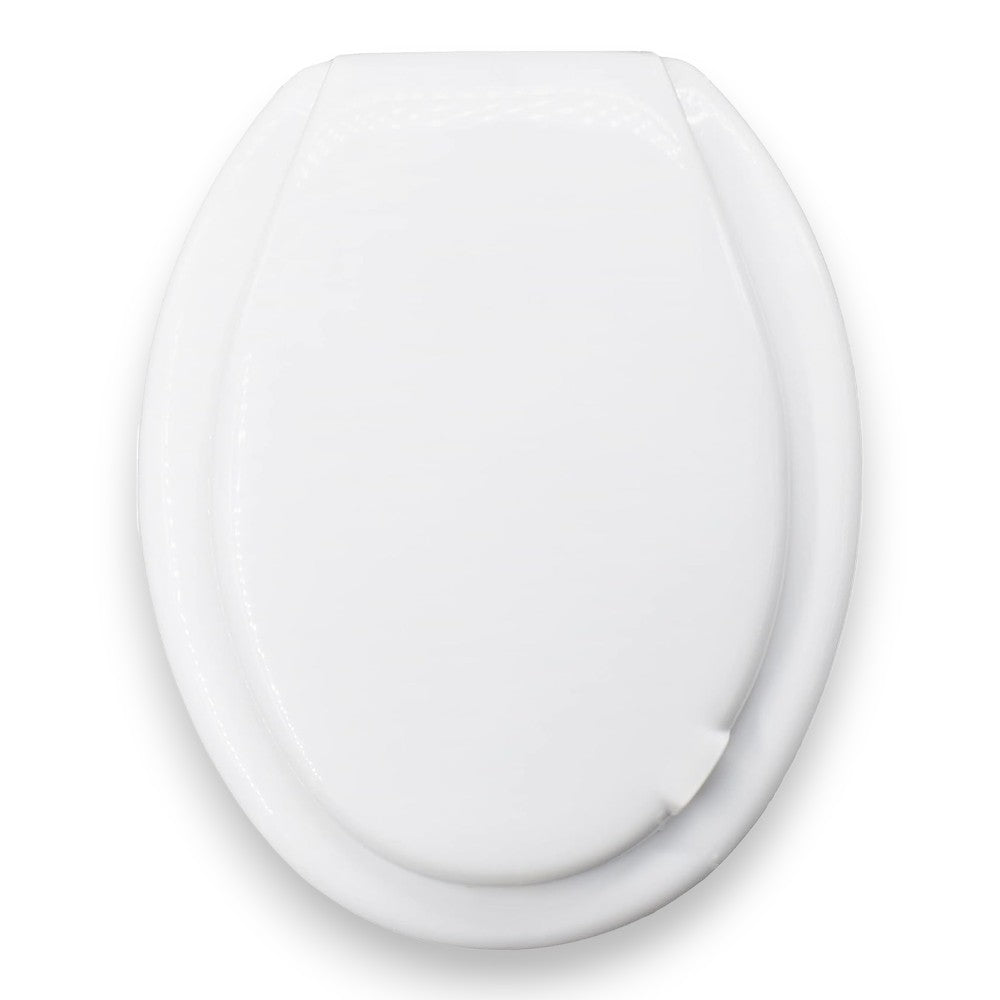 Abattant WC universel en résine avec charnière et vis de fixation pour salle de bain