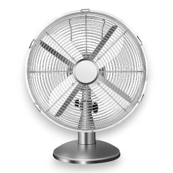 Ventilateur de table en acier de style ancien à inclinaison réglable, diamètre 40 cm
