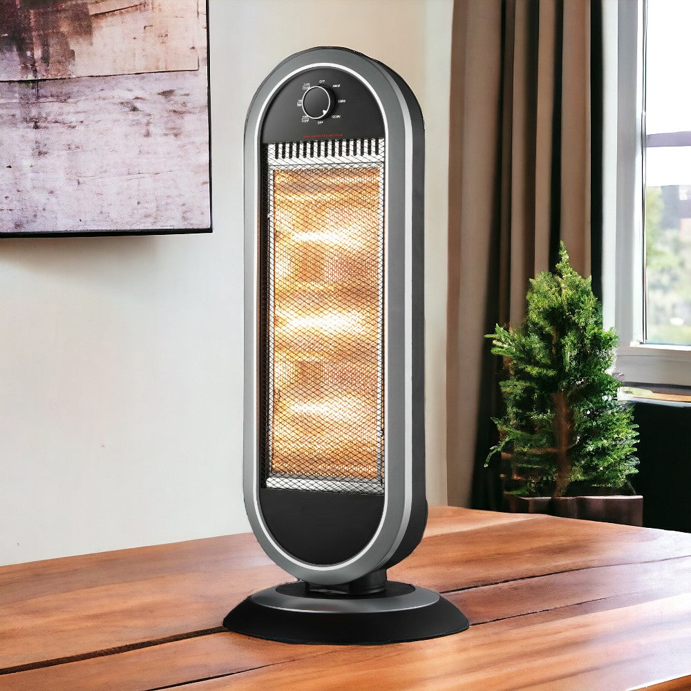 Poêle à charbon électrique avec oscillation de 1000 watts