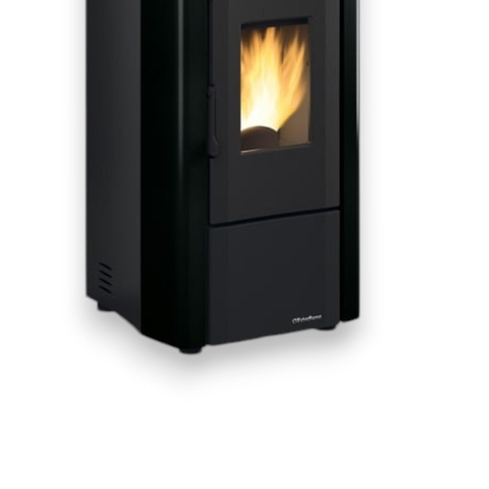 Poêle à pellets Giusy Evo 2.0 7 Kw Noir (Compte Thermique) - mesure 49,8x50,4x102,20h cm. - poids 83 kg