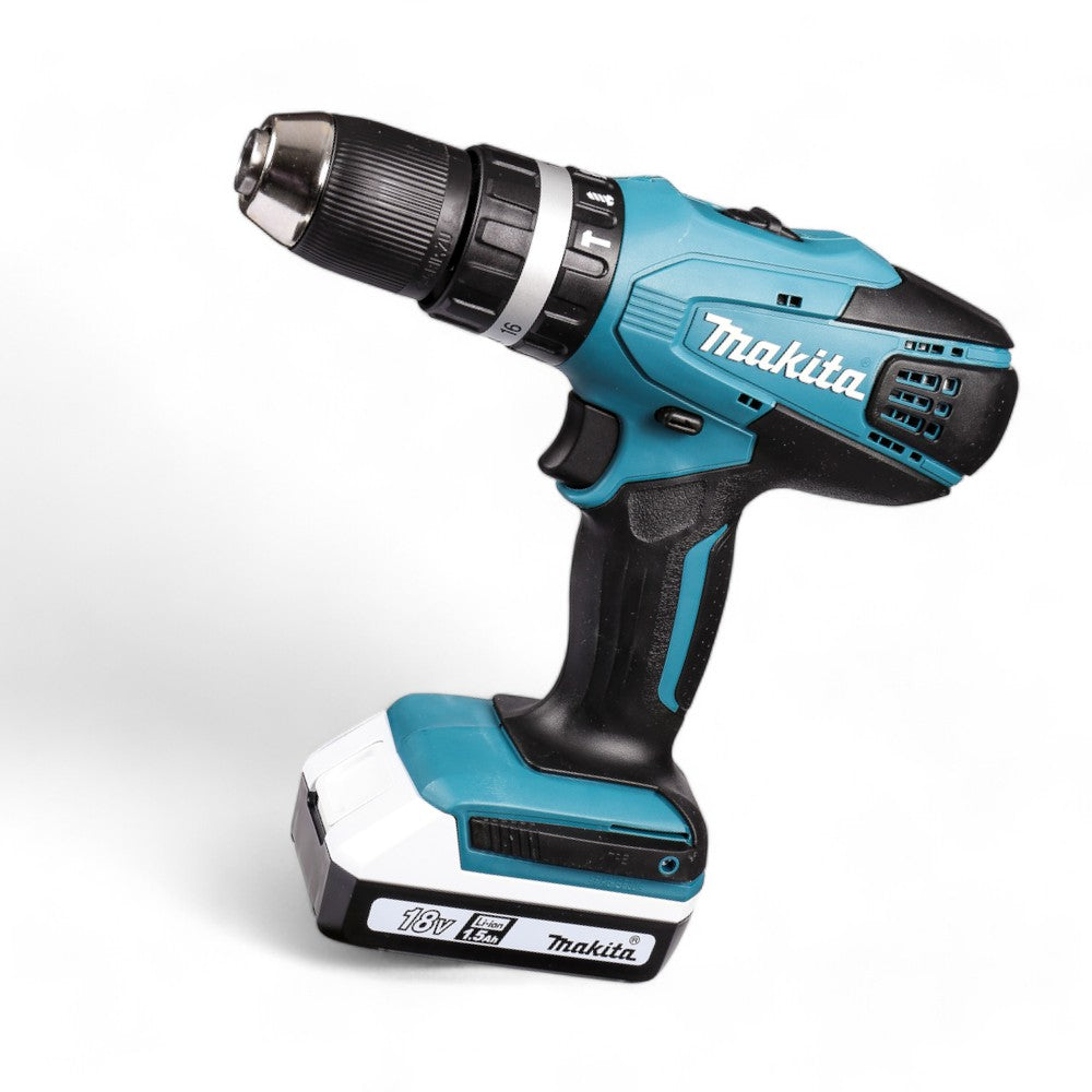 Perceuse-visseuse sans fil HP457DWE Makita 18v 1,5ah avec 2 batteries