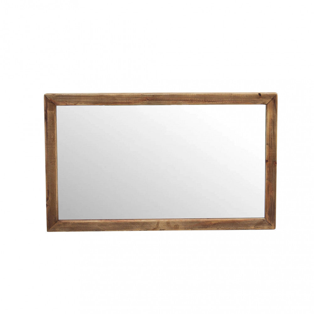 Miroir mural 100x60 cm avec cadre en bois de pin Harvard