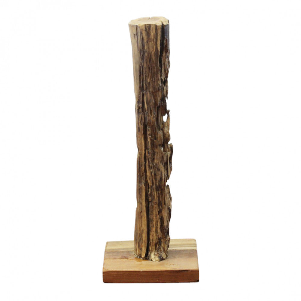 Porta bottiglie in legno teak 30x30xH80 cm per arredamento interno